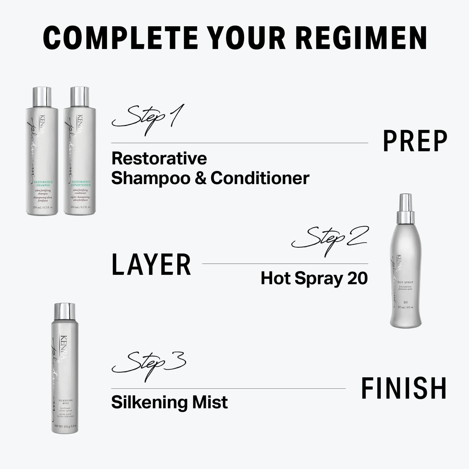 KENRA - Kenra Platinum Shampoing Restorative 3 KENRA - Kenra Platinum Shampoing Restorative – Image 3