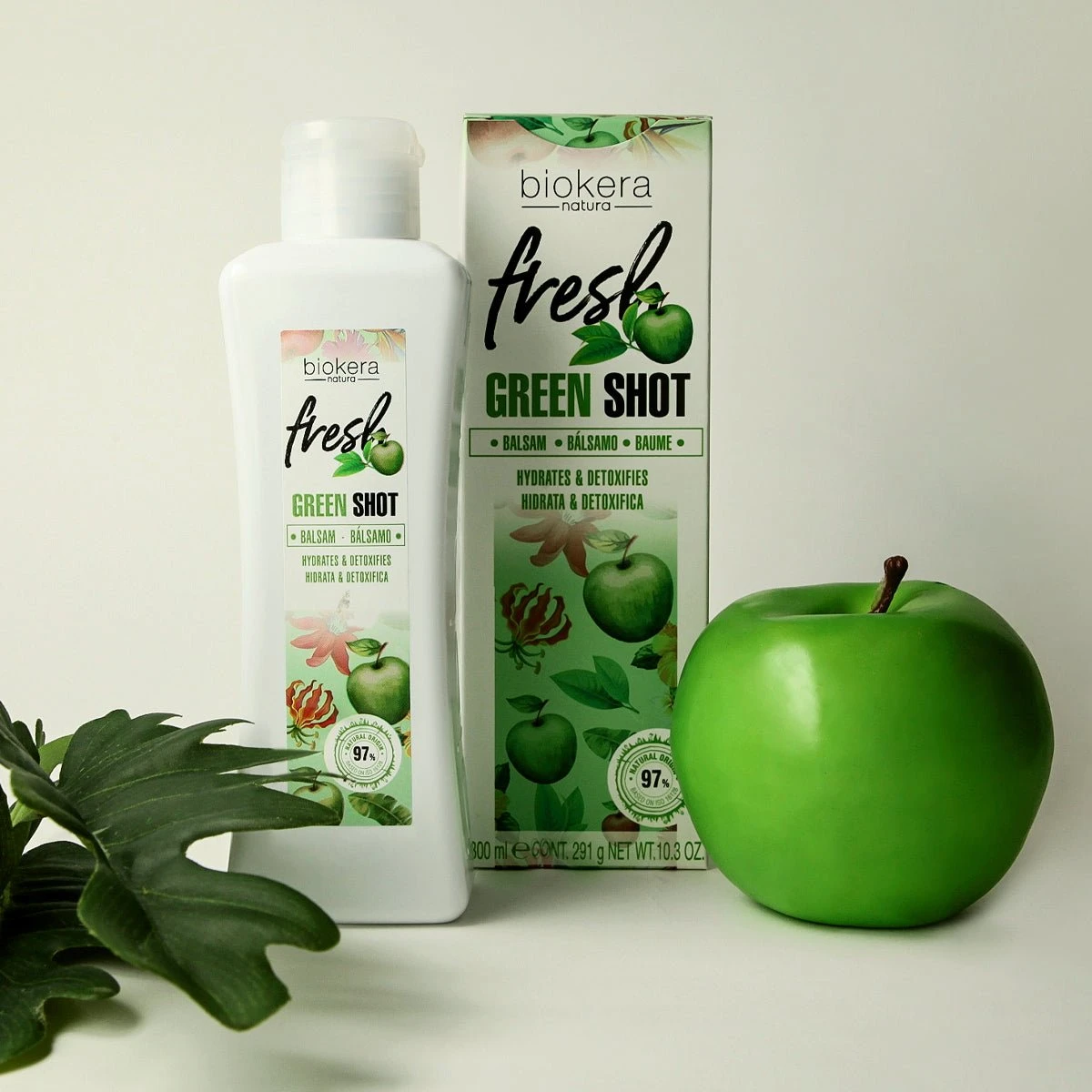 SALERM - Biokera Fresh Shampoing Green Shot 3 SALERM - Biokera Fresh Shampoing Green Shot – Image 3