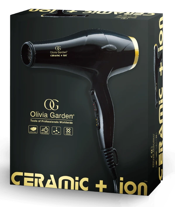 Séchoir à Cheveux Ceramic + Ion - Olivia Garden 1 Séchoir à Cheveux Ceramic + Ion - Olivia Garden
